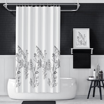 Zethome Evdy Banyo Duş Perdesi 3389 Tek Kanat 1X180X200 Çok Renkli