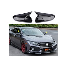 Honda Civic Fc5 Yarasa Ayna Kapağı Parlak  Siyah