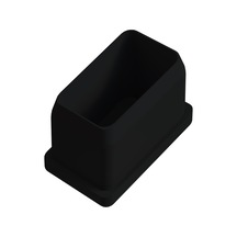 Cateksss 30x40 Mm 20 İç Dereceli Profil Tapası Siyah - 45 Li Paket