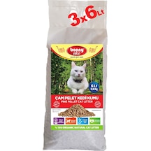 Bonny Nice Doğal Pellet Çam Peleti Kalın Kedi Kumu 3 x 6 L