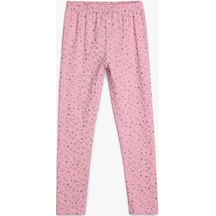 Koton Tayt Kalpli Simli Beli Lastikli Pamuklu Pembe Desenli 4skg40131ak 4SKG40131AK2D7 Pembe Desenli