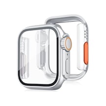 Apple Watch 44mm Uyumlu Watch 49mm Kasa Dönüştürücü Ve Ekran Koruyucu - Çöl Titanyum