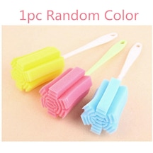 1/2 Adet Temiz Sünger Süt Şişeleri Şişe Fırçası Saplı Temizlik Eşyaları Fırça Şişe Temizleyicileri Ev Mutfak Aracı