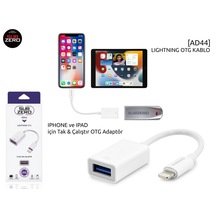 Ad44 Apple Uyumlu iPhone  Otg Dönüştürücü Kablo Usb 3.0lightning To Usb Adaptör