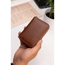 Newish Polo Erkek Hakiki Deri Cüzdan Ve Kartlık - New063 Taba