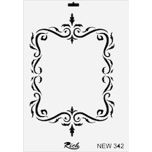 Mey İthalat Rich New Seri N-342 Stencil 35x25 Cm