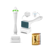 140 Titanyum Iğneli Ayarlanabilir Iğne Ölçülü 0.25-3.0mm Dermastamp -serum Seti Hediyeli