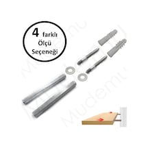 Mudemu Gizli Raf Tutucu Bir Takım 8 Mm X 14 Cm