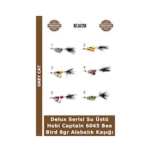 Delux Serisi Su Üstü Hobi Captain 6045 Bee Bird 8gr Alabalık Kaşığı