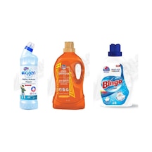 Bingo Oksi Jen 750 Ml +giysi Şampuanı 3lt + Beyazlar İçin Sıvı Det. 1755 Ml 3'lü Set Diğer