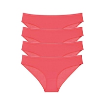 Royaleks 4 adet Süper Eko Set Likralı Kadın Slip Külot Kırmızı RYL-EKO4002 Kırmızı