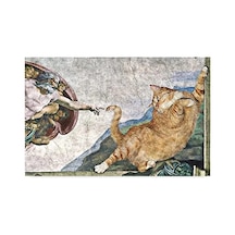 Komik Tasarımlı Dekoratif Kapı Paspası, 45x70 Cm Boyutunda Açık Bej
