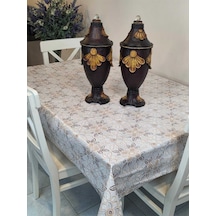 Ithal Pvc Muşamba - Desenli Silinebilir Masa Örtüsü 07nl4c Kahverengi