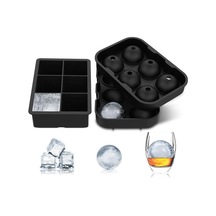 Suofeng 6'li Kare Silikon Buz Kalıbı - Ev & Bar Kullanımı İçin Dayanıklı Çok Renkli