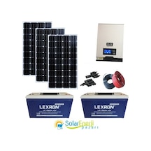 Güneş Enerjili Eko Karavan Paketi monokristal Panelli+akıllı İnv