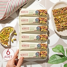 Servet Şekeri Meyveden Antep Fıstığı Krokan Bar 20g 6'lı Paket