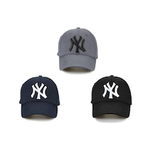 Shopiolog Ny New York 3'lü Unisex Set Şapka Siyah