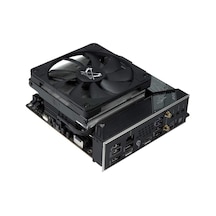Big Shuriken 4 Low Profile Cpu Soğutucu, 120mm Slim Fan, Intel & Amd Uyumlu, Sessiz İşlemci Soğutucu, 69mm Yükseklik, Htpc Itx Sff Sistemleri İçin - Siyah
