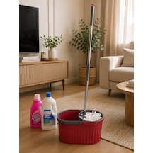 Otomatik Mop Temizlik Seti-bordo