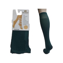 3'lü Set Diz Altı Kalın Ten Göstermeyen Kadın Masaj Çorap-yeşil