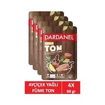 Dardanel Ayçiçek Yağlı Füme Ton 4 X 80 Gr