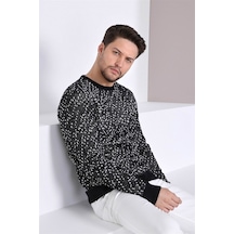 Ferraro Lacivert Bisiklet Yaka Erkek Yün Kazak Lacivert