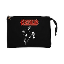 Kreator United in Hate Siyah Clutch Astarlı Cüzdan / El Çantası Siyah