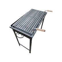 Ayrex 40x70 Cm Köfteci Izgarası Oluklu Lama Izgaralı Demir Mangal Portatif Katlanır Ayaklı Diğer