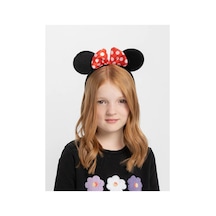 Kırmızı Fiyonklu Minnie Mouse Taç Fare Tacı Kafa Bandı - Parti Taçları - Parti Ve Kutlama 0 - 99