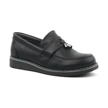 Rakerplus Siyah Mat Loafer Çocuk Erkek Okul Ayakkabısı