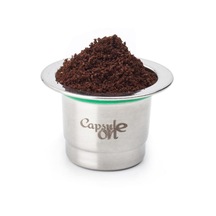 İki Kullanımlı Paslanmaz Çelik Doldurulabilir Kahve Kapsülleri Yeniden Kullanılabilir Kahve Kapsülü Bardak Filtresi Uyumlu