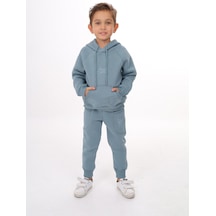 Toontoy Erkek Çocuk Nakışlı Eşofman Takım Mavi