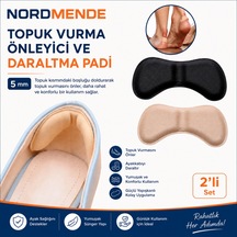 5 Mm Topuk Vurma Önleyici Ayakkabı Daraltma Pedi 2'li Set