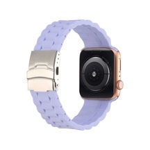 Ekılıf - Apple Uyumlu  Watch 40mm - Kordon Silikon Kordon Krd-72 - Pembe