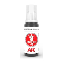 Ak Interactive 11407, 17 Ml. 3gen Black Uniform Base Figür Boyası Standart