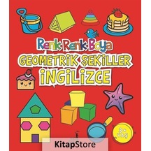 Renk Renk Boya Geometrik Şekiller Ingilizce