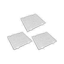 3 Adet Kek Soğutma Rafı, Siyah Karbon Çelik Ekmek Kurutma Ağı, Ağ Rafı B Siyah