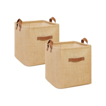 Textie 2'li Jüt Sepet Set 30 X 30 X 30 Cm Genel