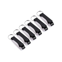 Kangvka Alüminyum Anahtar Zinciri Açıcı - 6 Adet Siyah, Bidon Ve Konser Açma İşlevi, Hafif Ve Taşınabilir Gümüş