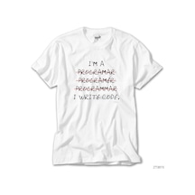 I'Am A Programer Beyaz Tişört Beyaz
