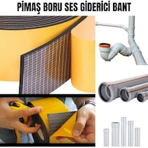 Pimaş Gider Borusu Ses Giderici Kauçuk Bant Yapışkanlı 10cm X 10metre