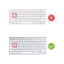 Klavye Koruyucu Magic Keyboard-1 A1314 A1242 İle Uyumlu F-türkçe Daktilotip Baskı Siyah