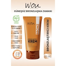 Wou World Of Unique Güneşsiz Bronzlaştırıcı ve Nemlendirici Krem 50 ML