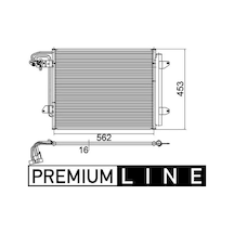 Vw Touran Klima Radyatoru 1.6 2004-2009 Mahle Ac325000p