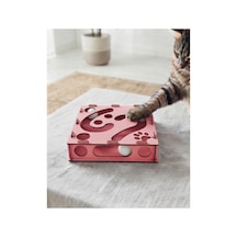 Ahşap Ve Toplu Kedi Oyuncağı Pembe