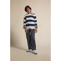Defacto Erkek Çocuk Wide Leg Düz Paça Jean Pantolon F0453a825wnnm40 Siyah