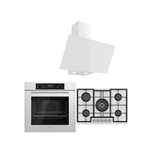 Ferre Icon Plus 75 Serisi QBL63CB-ED036-D078 3lü Cam Ankastre Set
