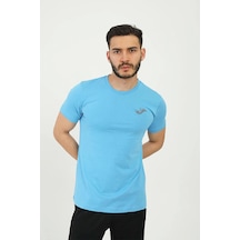 Joma Erkek Günlük T-shirt Rush Mavi 4231116 Mavi