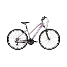 Bisan 8200 Trekking Bisikleti 45 Cm V 700c 21 Vites Mat Mor Beyaz Mor Mor