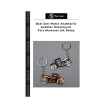 Özel Seri Motor Anahtarlık Anahtar Düzenleyici Tarz Aksesuar Şık Detay